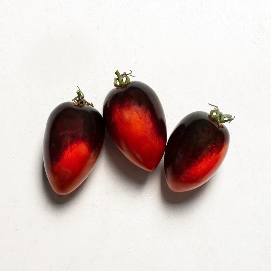 Solanum lycopersicum 'Midnight Roma' - Tomato, Midnight Roma from My Organic Table