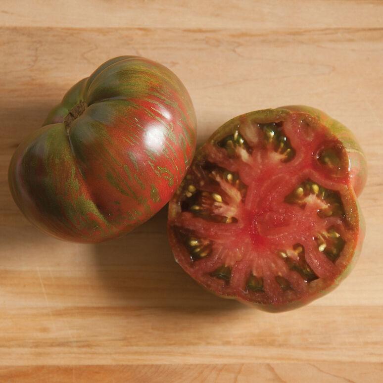 Solanum lycopersicum 'Pink Berkeley Tie Dye' - Tomato, Pink Berkeley Tie Dye from My Organic Table