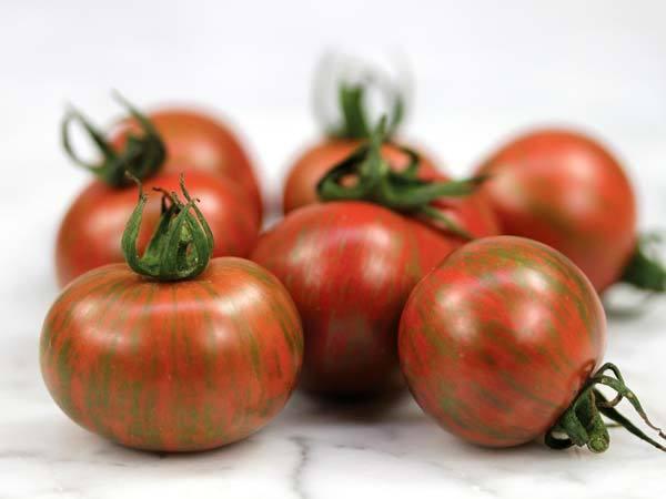 Solanum lycopersicum 'Purple Bumblebee' - Tomato, Purple Bumblebee from My Organic Table